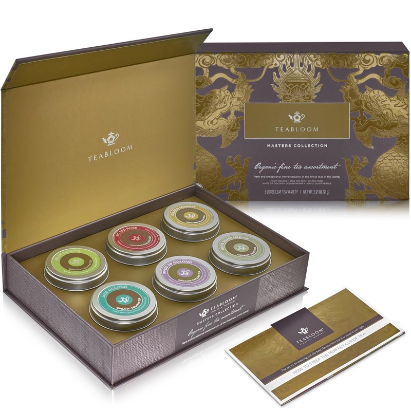 Teabloom Masters Collection – Six Rare Single-Origin Organic Loose Leaf Teas …