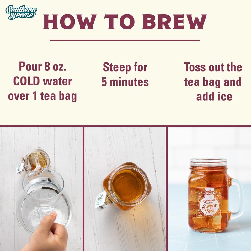 Cold Brew Sweet Tea Raspberry Iced Tea with Black Tea and Zero Carbs Zero Sug... gallery