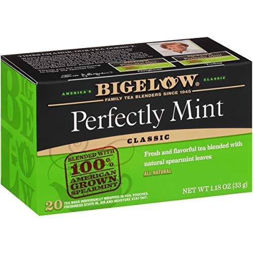 Bigelow Perfectly Mint (Formerly Plantation Mint) Tea Bags 20 count (Pack of 6),