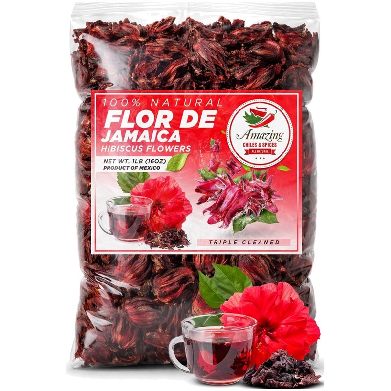 Triple Cleaned Hibiscus Flowers 2lb – All Natural=