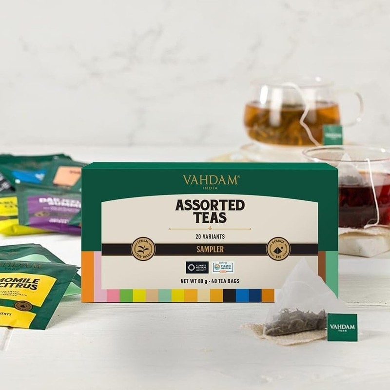 Elegant Assorted Tea Selection in Pyramid Bags - Perfect Gift for Tea Lovers gallery