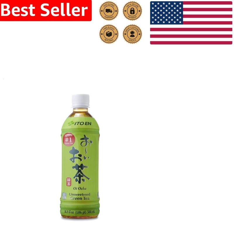 Authentic Japanese Oi Ocha Green Tea Unsweetened 16.9 Fl Oz Refreshing Drink