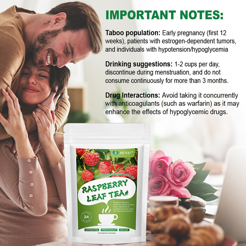 Raspberry Leaf 24 Tea Bag - Natural Pregnancy & Support Menstrual, Caffeine Free gallery