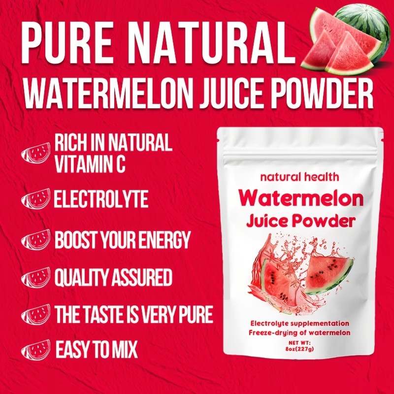 Natural Watermelon Juice Powder Vitamin C Allergen-Free Rich in Electrolytes gallery