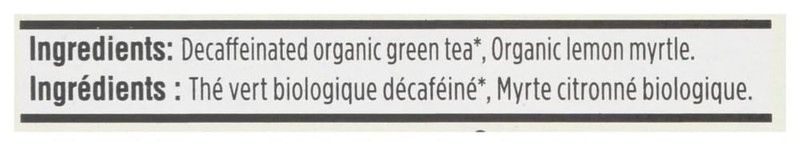 Natural Organic Decaffeinated Green Tea with Lemon Myrtle - 40 Bags for Wellness gallery