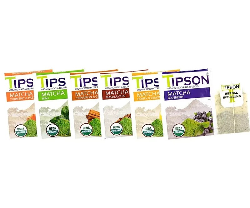 Ceylon Tea Tipson Matcha Assorted Natural Herbal Infusions USDA Organic gallery