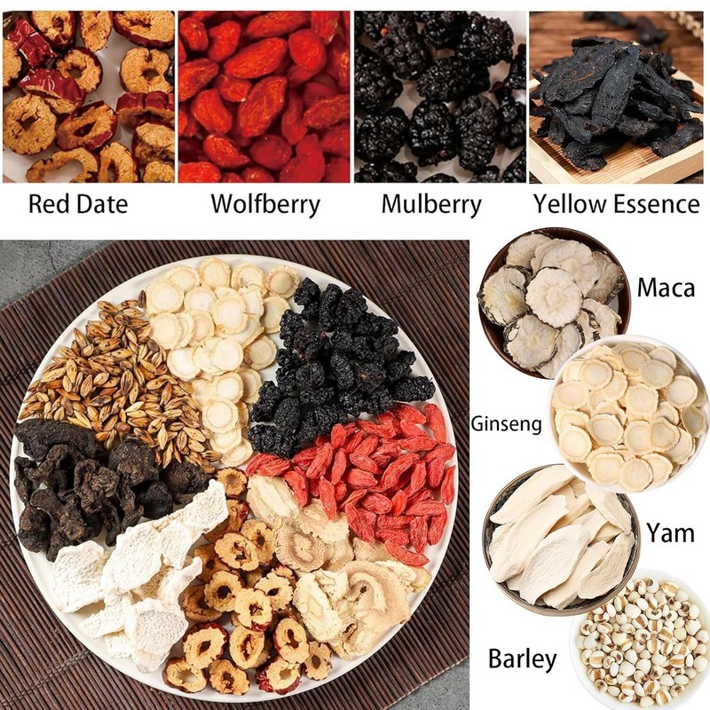 Ginseng-infused Eight Treasure Tea Kidney Ginseng Wolfberry Mulberry Health gallery