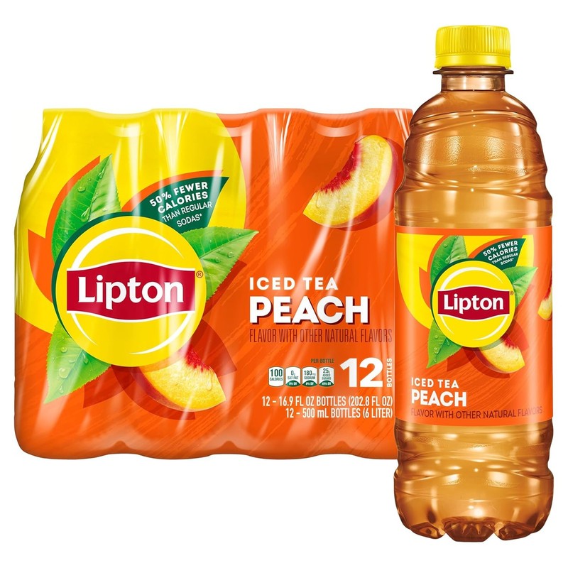 Lipton Iced Tea Refreshing taste blend of tea,16.9 oz (Pack of 12) Choose flavor