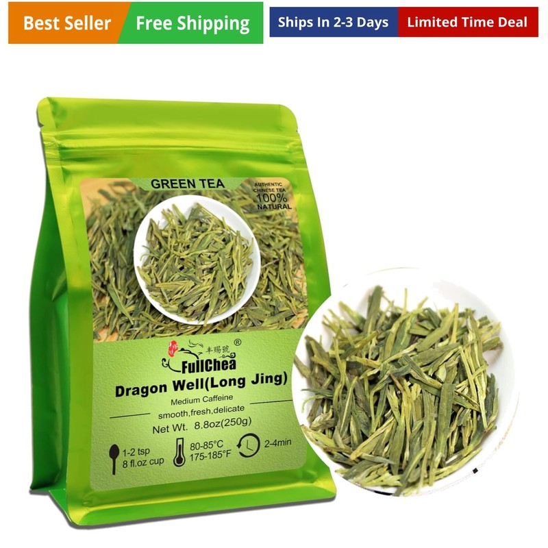 Longjing Tea – Dragonwell Tea – Chinese Green Tea Loose Leaf – Toasty Bean Ar…