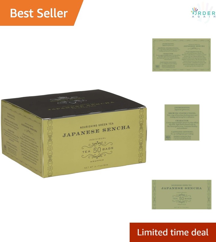 Japanese Sencha Green Tea Bags 50 Count Light Delicate Loose Leaf Daily