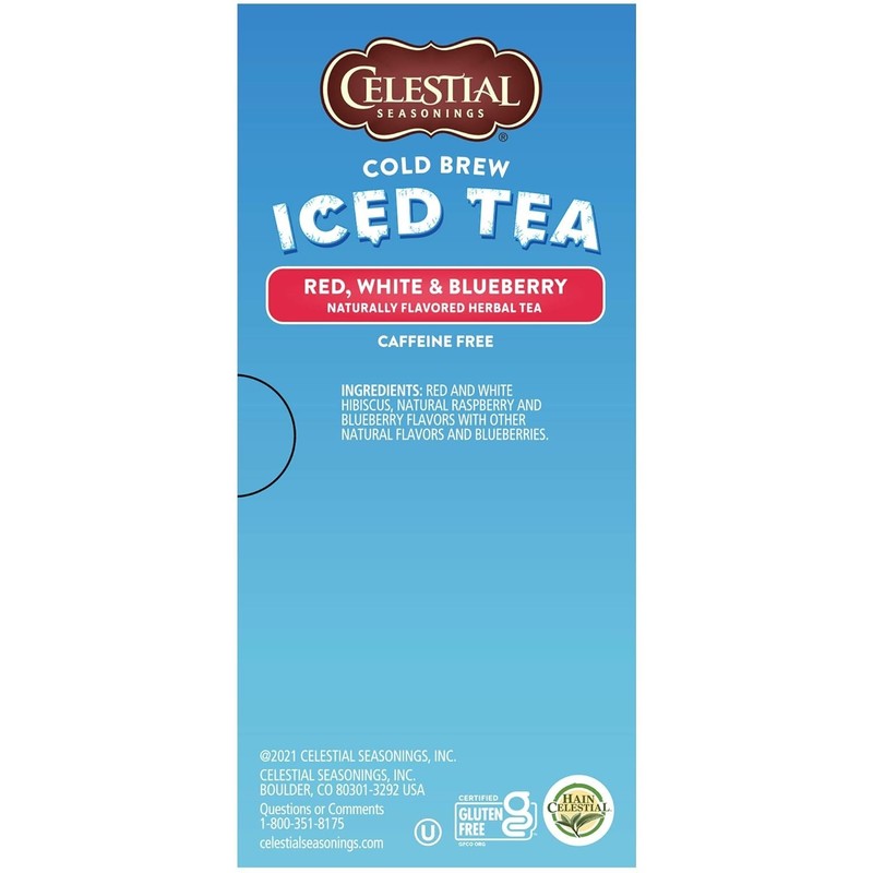Cold Brew Red, White & Blueberry Iced Tea Bags 18 tea bags Pack of 2 gallery