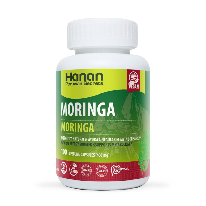 Hanan Moringa | 100 Capsules | Naturally Aids in Supporting Healthy Metabolism (