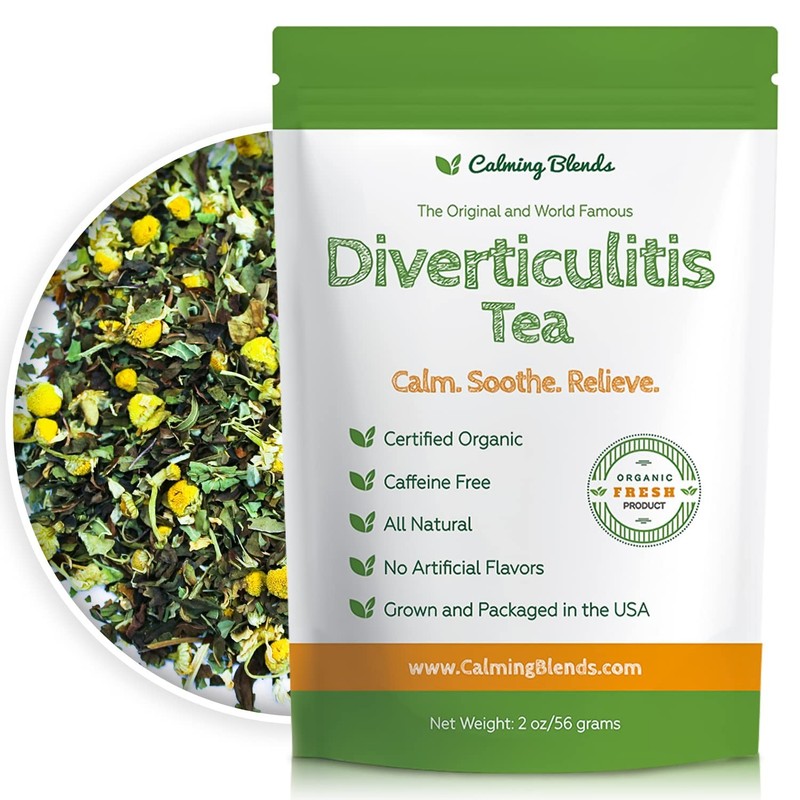 Diverticulitis Tea | Organic Loose Leaf Tea, Caffeine Free | 36 Cups | Made I…