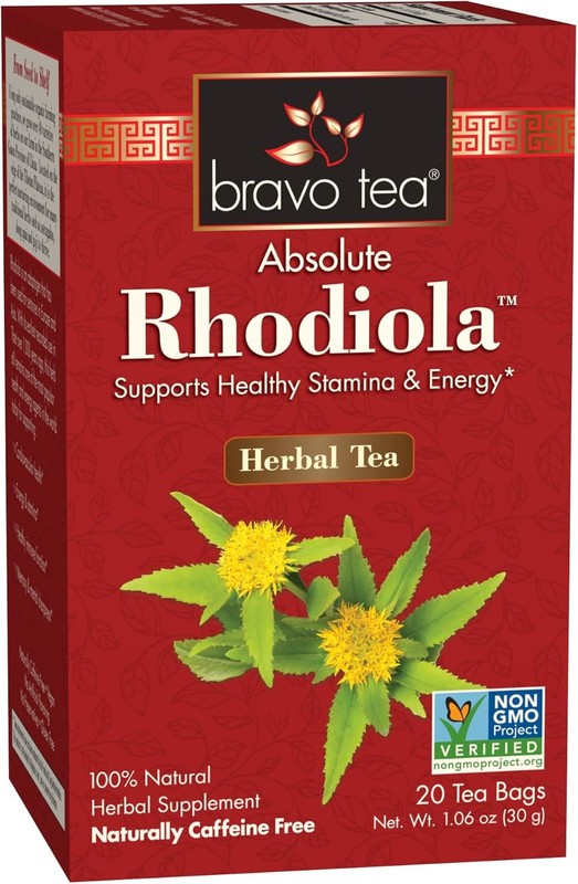 Absolute Rhodiola Herbal Tea Caffeine Free, 20 Tea Bags