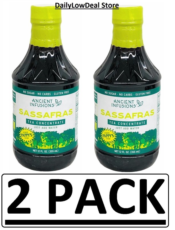2 PACK – Ancient Infusions Pappy’s Sassafras Instant Tea Concentrate 12 oz EACH