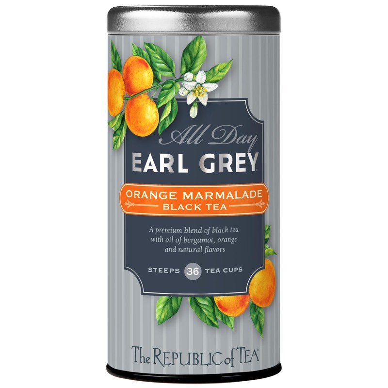 – All Day Earl Grey® Orange Marmalade Black Tea Naturally Caffeinated 36 Tea …