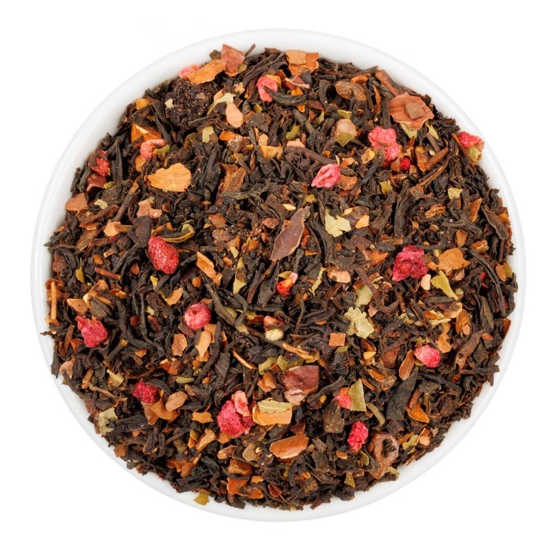 Chocolate Dipped Raspberry Black Tea - Loose Leaf Blend - Fusion Teas gallery