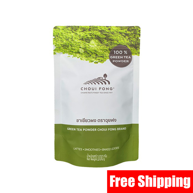 CHOUI FONG 100% Matcha Green Tea Powder 100 g Product of Thailand