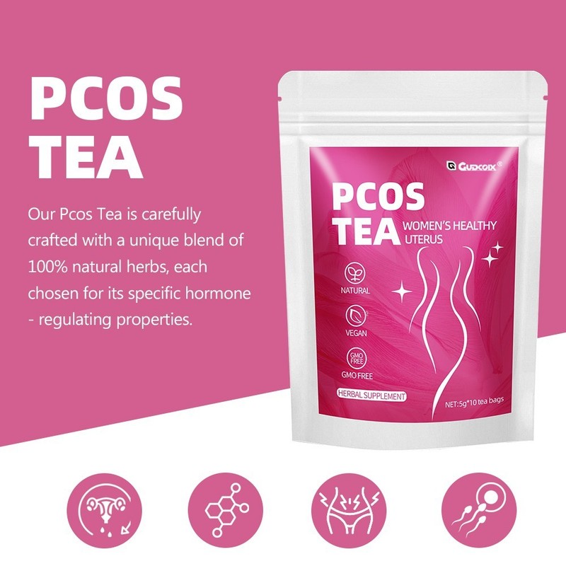 PCOS Herbal Tea–Hormone Balance Support –Natural Detox & Wellness – 20 Tea Bags