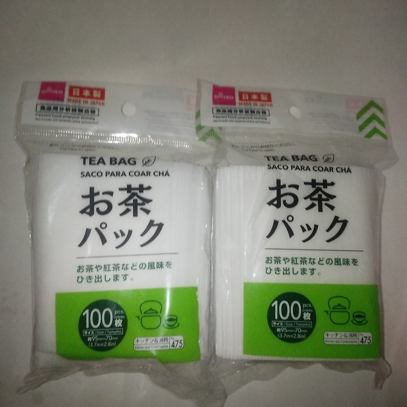 DAISO Tea Filter Bags 200pcs Disposable Paper Tea Bags 100×2 Made in Japan