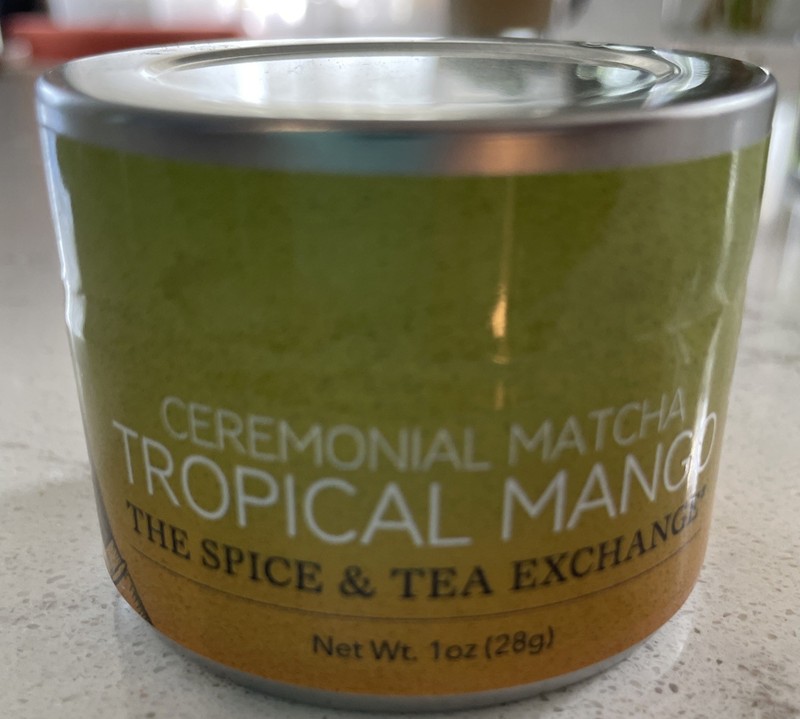 Ceremonial Matcha Tropical Mango Powder 28g 1oz NEW Sealed Tin The Spice & Tea E