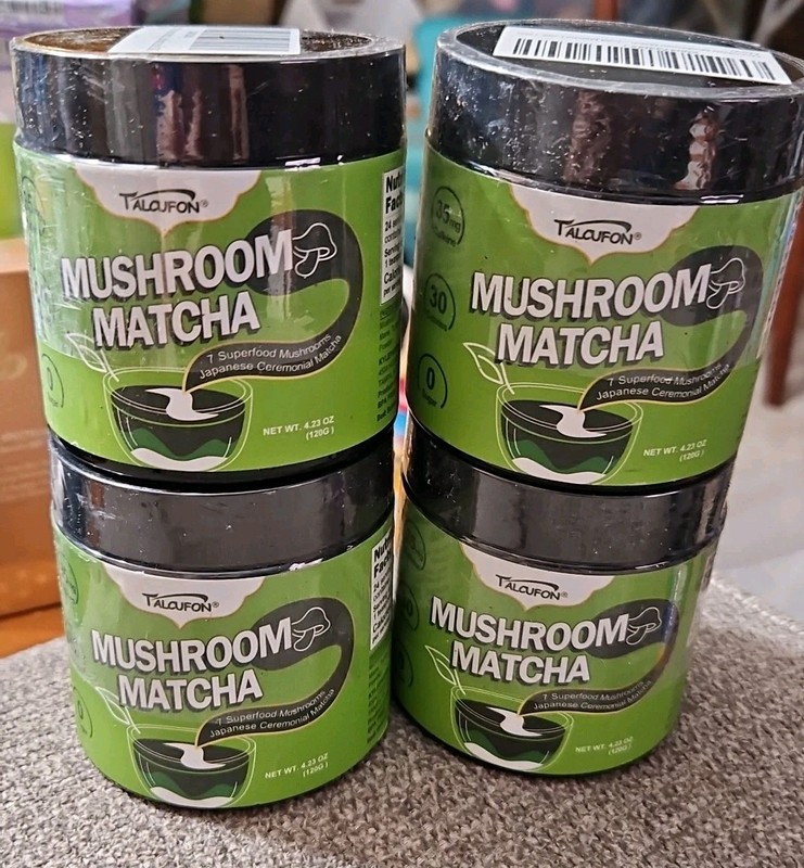 4 PK Mushroom Matcha Ceremonial Grade Japanese Matcha EXP 12/25/2026