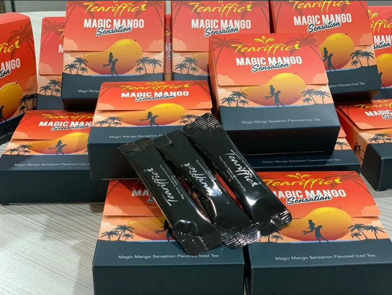 12 SACHETS EACH BOX TEARRIFIC MAGIC MANGO SENTATION ICED TEA UNISEX GO WILD