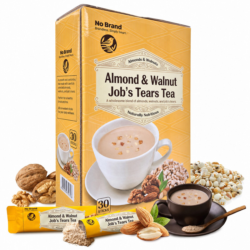Korean Walnut Almond Job’s Tears Powder – 30 Sticks | Nutty Misugaru Breakfast S