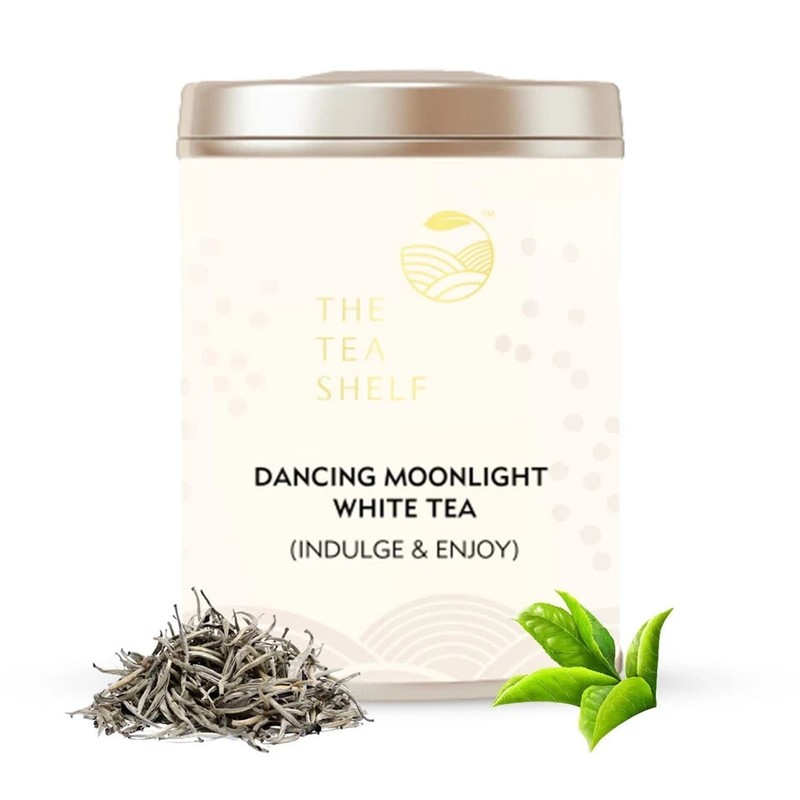 The Tea Shelf Dancing Moonlight White Tea -30gm Free Shipping World Wide