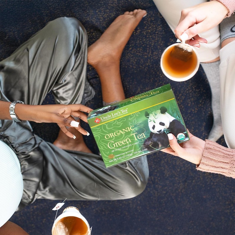 Lightly Caffeinated Organic White & Green Tea 2-Pack 200 Bags for Everyday Use gallery