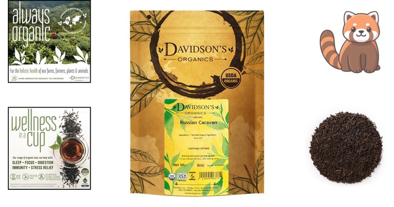 Experience Organic Russian Caravan Tea - 16oz of Smoky Elegance in Every Sip gallery