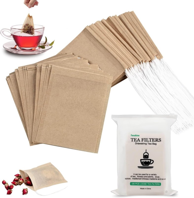 Versatile 100Pcs Disposable Tea Bags - Eco-Friendly & Ideal for All Infusions gallery