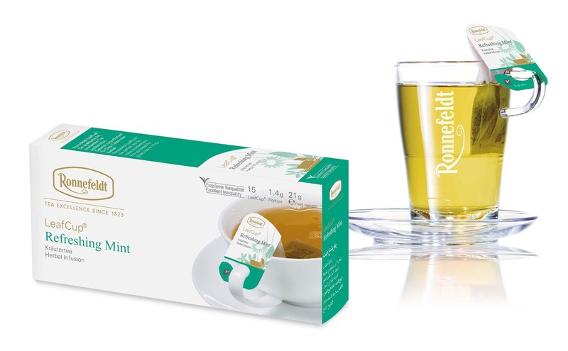 Ronnefeldt Leafcup® Refreshing Mint. 15 premium herbal tea bags gallery