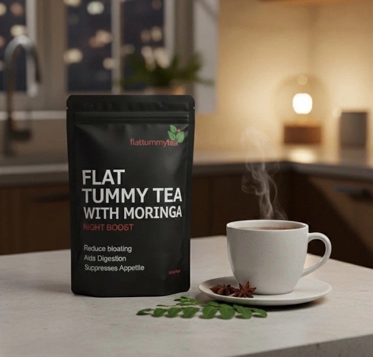 Flat Tummy Tea With Moringa Night Boost 28 Tea Bags Slim Tea For Dieting! USA