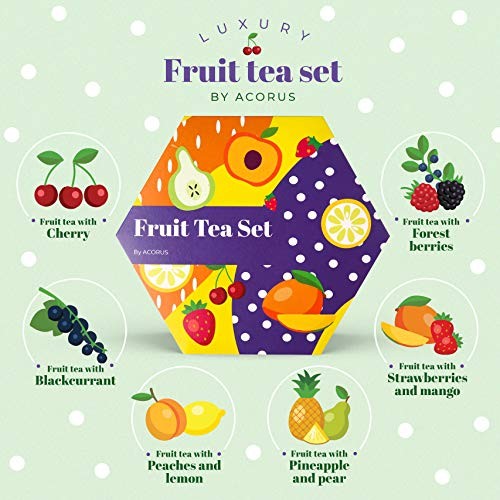 Fruit Luxury Tea Set - Assorted Fruit and Herbal Teas Box, Tea Gift Set for W... gallery