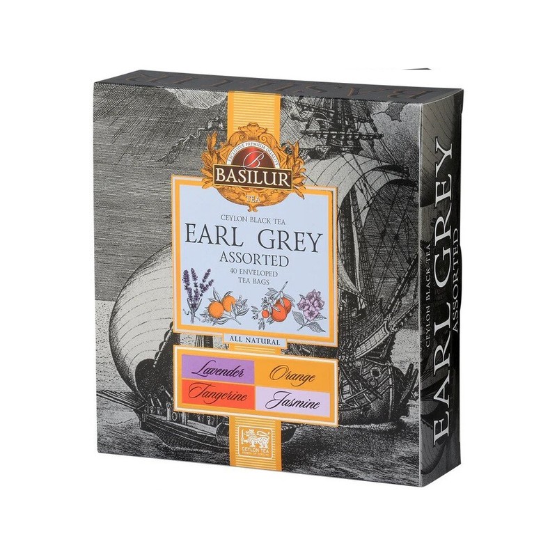 Basilur – Earl Grey Collection Assorted – 40 Tea Bags