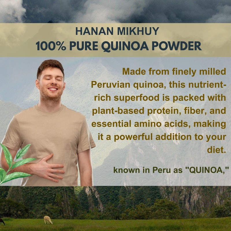 Quinua 100% Natural Quinoa Powder for Energy & Digestion, Gluten-Free from Peru gallery