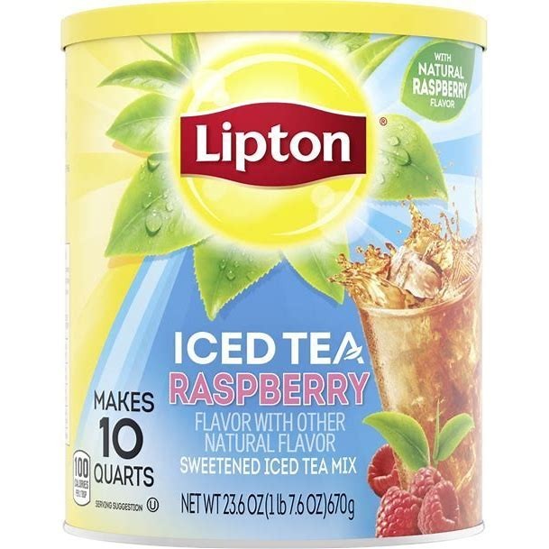Lipton Iced Tea Raspberry Iced Tea Mix, Makes 10 Quarts NEW HTF Exp 05/27