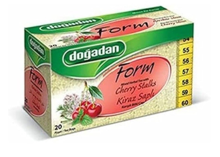 Form Tea With Cherry Stalk Natural Herbal 10 Boxes / 200 Tea Bags Detox Tea