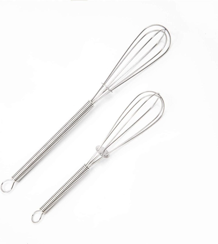 Wingsflying 4 Pack Mini Wire Kitchen Whisks Small Egg Whisk Gravy Silver gallery