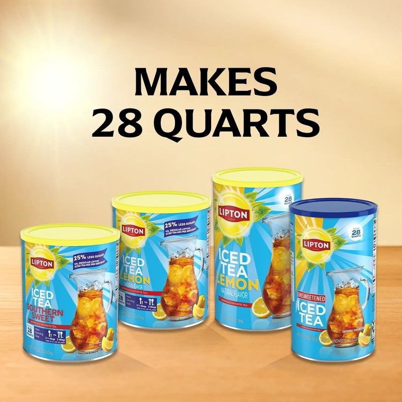 Lipton Unsweetened Black Tea Iced Tea Mix, 28 Quarts - Pack of 1 - Free Ship gallery