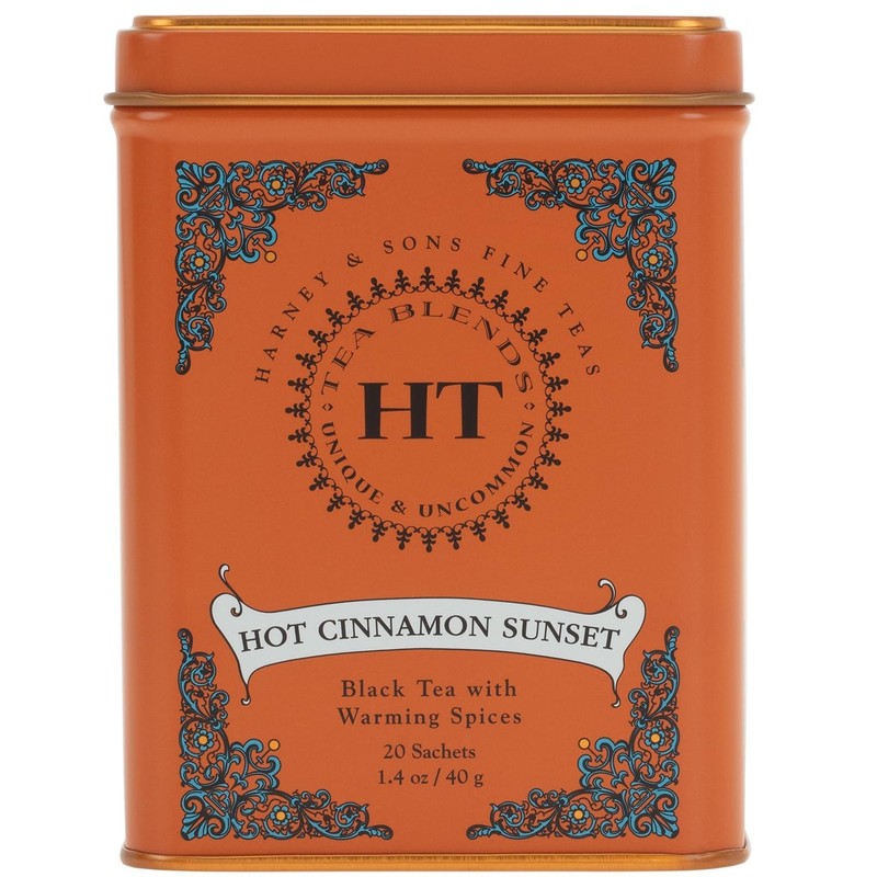 Caffeinated Cinnamon Spice Black Tea with Orange – Enjoy Hot or Iced, 20 Sachets