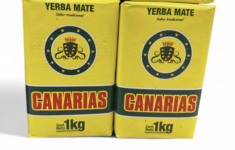 Yerba Mate Tea - Canarias (Traditional & Serena), & Contigo - 1kg kilos Caffeine