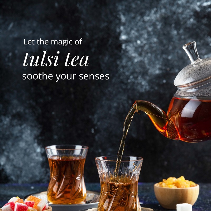 75 Organic Holy Basil Tea Bags, Pure Tulsi Holy Basil, Tulsi Tea, Caffeine Free gallery