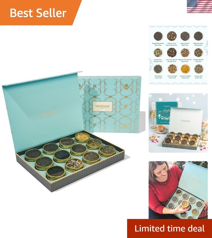 Bloom – Assorted Tea Gift Set 12 Loose Leaf Tea Tin Caddy Presentation Box | …