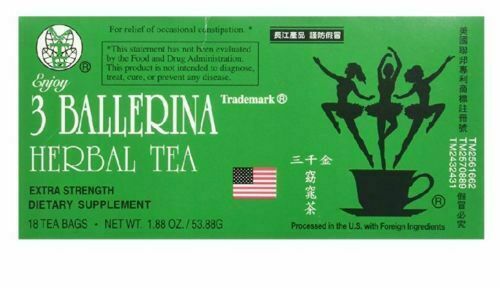 3 Ballerina Tea – Dieters Tea – 18 bags – Herbal Supplement – Natural Green