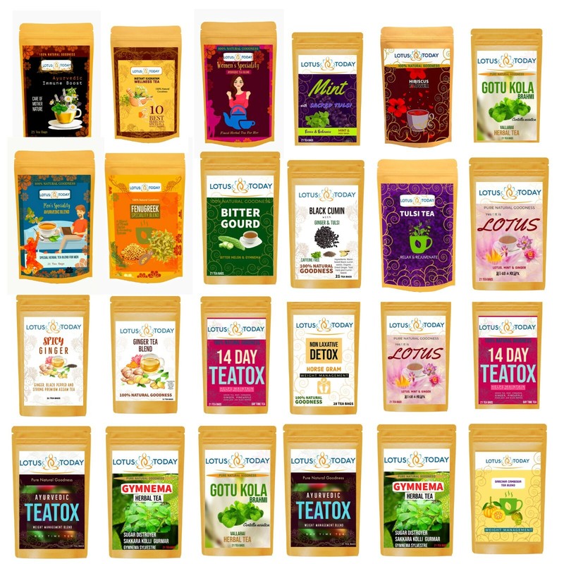 All Natural Herbal Green Tea collection select from 40+ varieties
