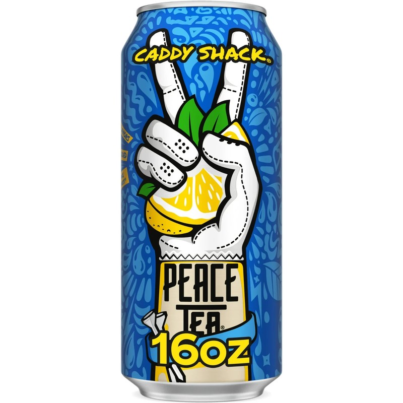 Peace Tea Caddy Shack Lemon-Flavored Canned Iced Tea, cans