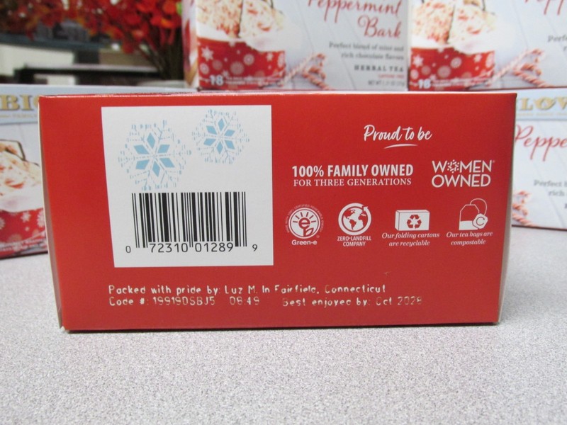 6 Boxes Bigelow Peppermint Bark Tea Bags 18ct. Exp 2028 gallery