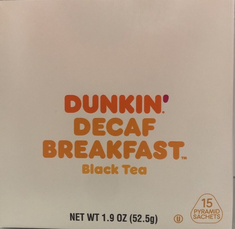 2 Box Dunkin Donuts Decaf Breakfast Black Tea With 30 tea Decaffeinated gallery